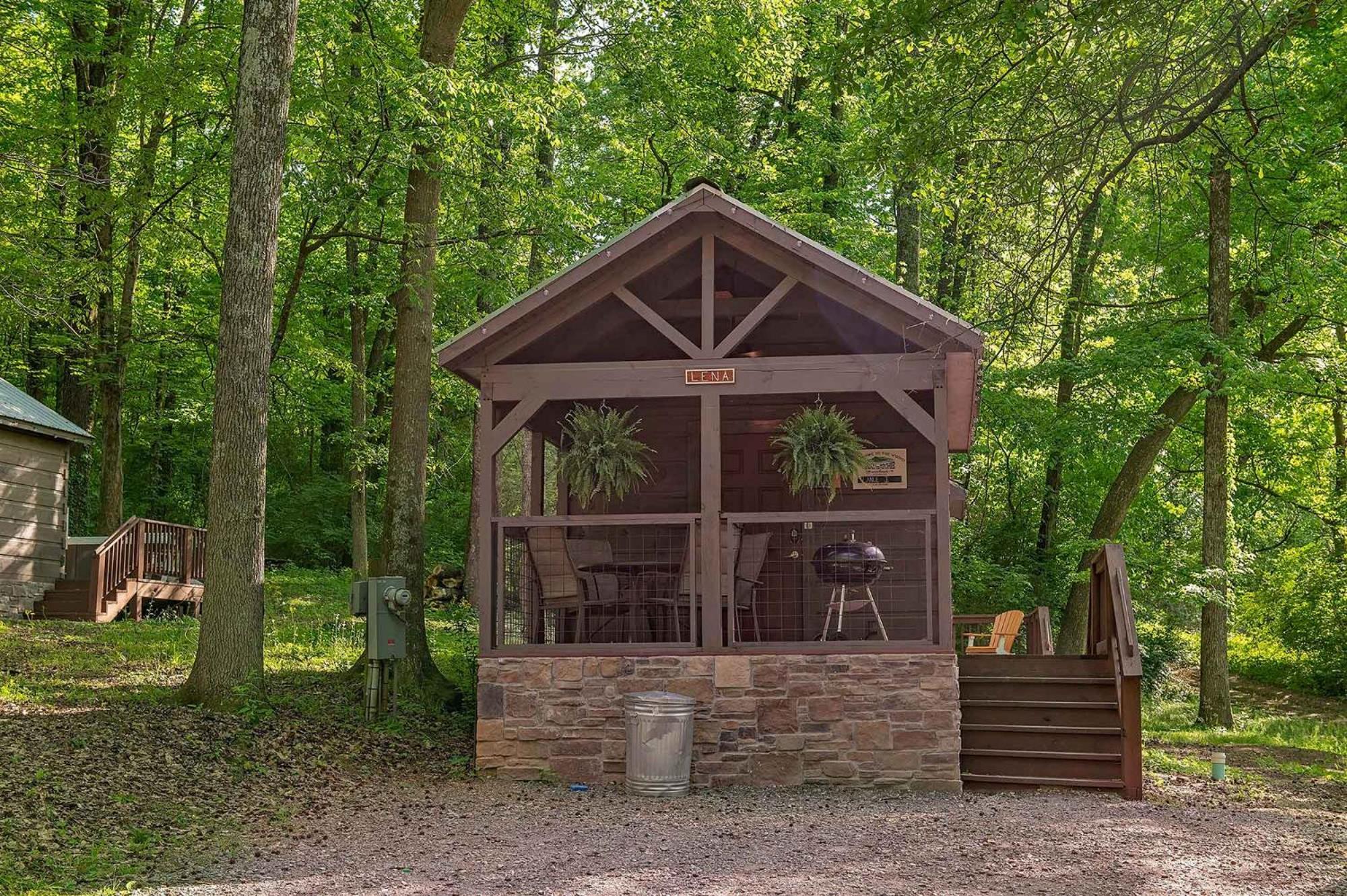 Lena Cabin Wooded Tiny Cabin - Hot Tub Чаттануґа Екстер'єр фото